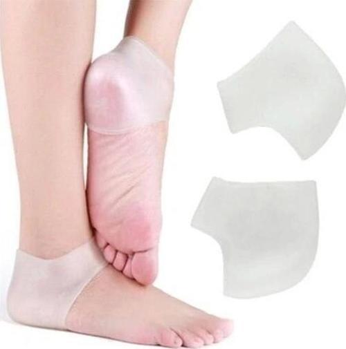 Silikon Topuk Çorabı Beyaz Renk