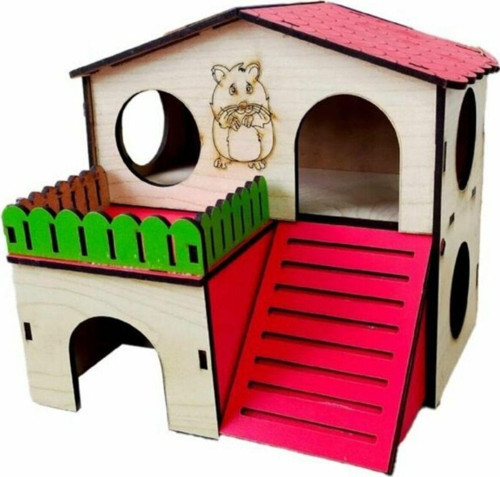 Hamster Oyuncağı Balkonlu Ev