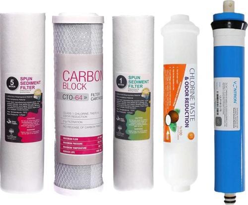 Su Arıtma Filtre Seti 5 Li Çift Spun 75 Gpd Vontron Membran