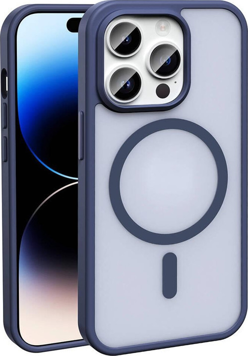 iPhone 14 Pro Uyumlu Kamera Korumalı Magsafe Wireless Şarj Özellikli Mat Silikon Kapak