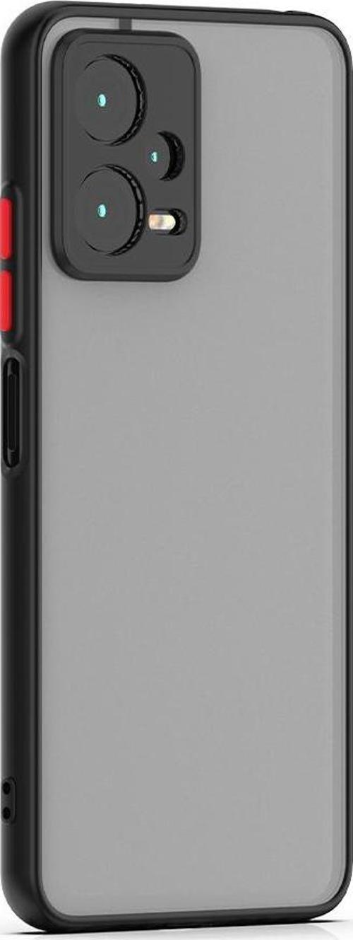 Xiaomi Redmi Note 12 Pro Uyumlu Kamera Korumalı Darbeye Karşı Dayanıklı Arkası Mat Silikon Kılıf