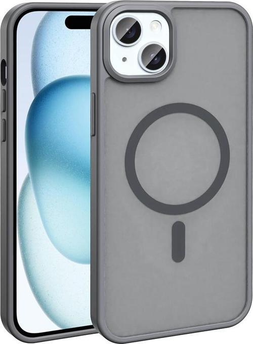 iPhone 14 Plus Uyumlu Kamera Korumalı Magsafe Wireless Şarj Özellikli Mat Silikon Kapak