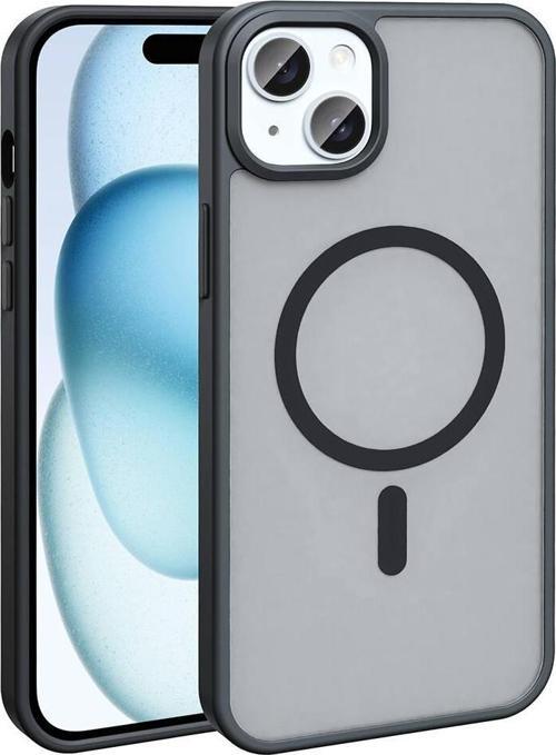 iPhone 14 Plus Uyumlu Kamera Korumalı Magsafe Wireless Şarj Özellikli Mat Silikon Kapak