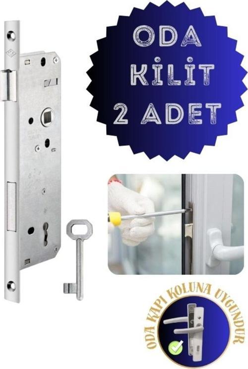 Pvc Pimapen Oda Kapı Kilit / 2 Adet
