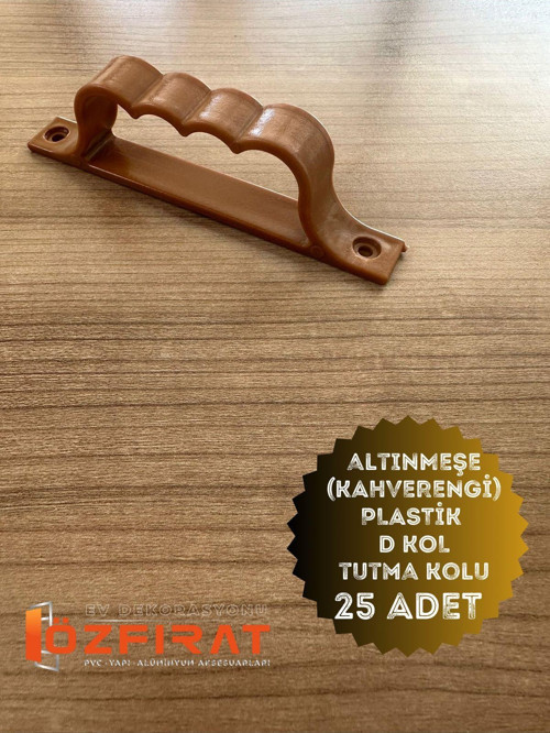 Pimapen Pvc Pencere Kapı Sineklik Kolu Altınmeşe Plastik D Tutamağı D Kol 25 Adet