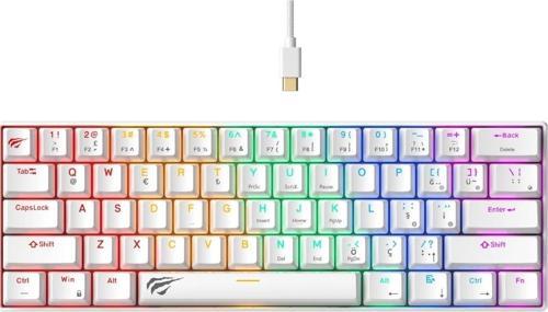 Gamenote Kb903L %60 Mekanik Blended Aydınlatma Oyuncu Klavyesi - 61 Tuş - Red Switch - Türkçe Q Beyaz