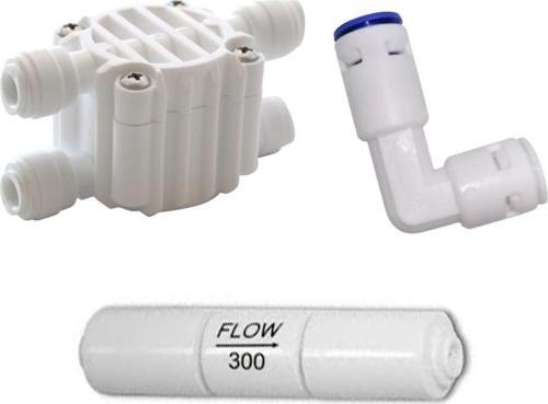 Su Arıtma Shut-Off+300 Gpd Atık Su Kısıcı+Check Valfli Dirsek