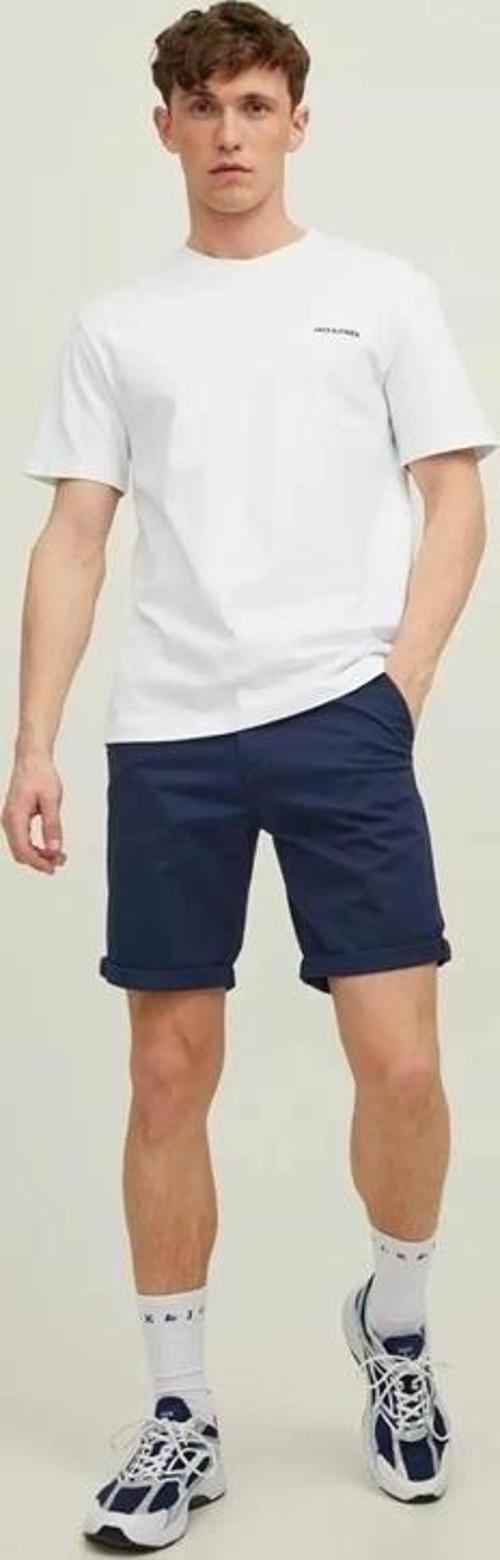 12165604 %100 Pamuk Likralı Regular Fit Erkek Chino Short Lacivert