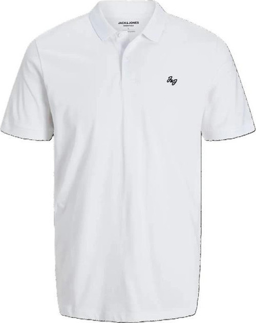 12270084 %100 Pamuk Polo Yaka Basıc Erkek Tshirt Beyaz