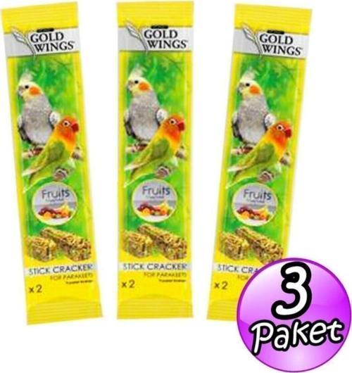 Goldwings Classic Meyveli Paraket Sultan-cennet Papağanı Krakeri 2'li X 3 Adet