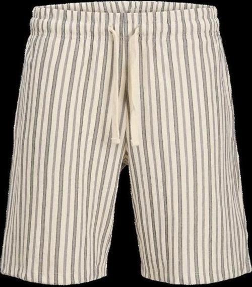 12275412 Beli Lastikli Keten Erkek Short Mavi