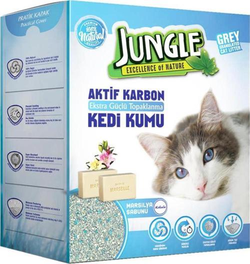 Aktif Karbonlu Kedi Kumu Marsilya Sabunlu 6 Litre 5,1 Kg