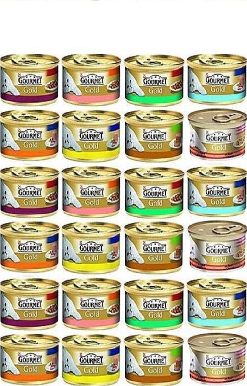 Gold Kedi Konservesi Karışık Paket 85 gr X 24 Adet