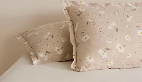 Daisy Bej 2'li Yastık Kılıfı Bej 50x70