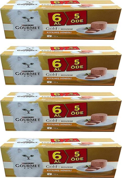 Gold Kıyılmış Hindili 85 gr x 4 Adet