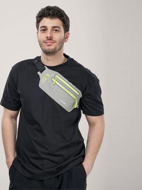17714 Bel Çantası Polyester Sport Bel Çantası Gri