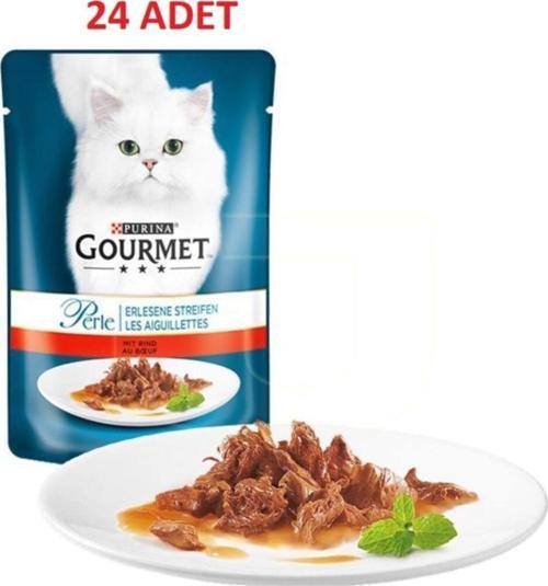 Perle Izgara Sığır Etli Yaş Kedi Maması 85 Gr 24 Adet