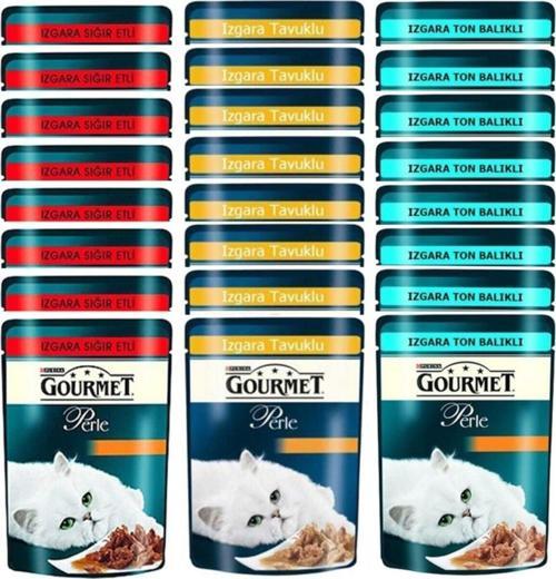 Izgara Karışık Yaş Mama 85 gr 24 Adet