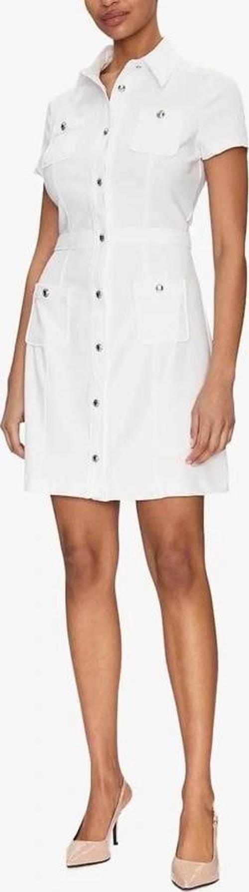 ES SS ELORA POCKETS DRESS Kadın Beyaz Elbise W5GK70KCBO2-G011