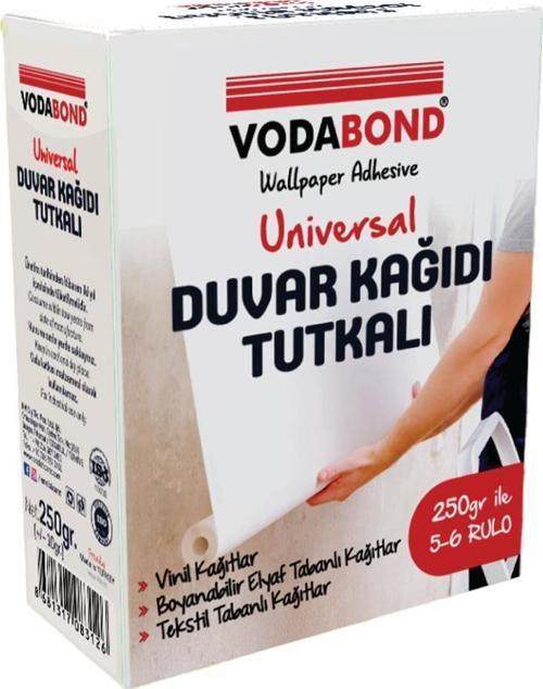 Universal Tekstil-Vinil Duvar Kağıdı Tutkalı Şeffaf Toz - 250 gr.