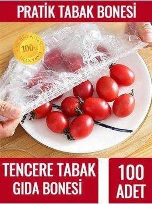 100'lü Esnek Lastikli Gıda Saklama Bonesi – Şeffaf Streç Kapak Seti | Tabak, Kase, Tencere, Meyve & Sebze Koruyucu | BPA İçermez, Sızdırmaz, Hijyenik