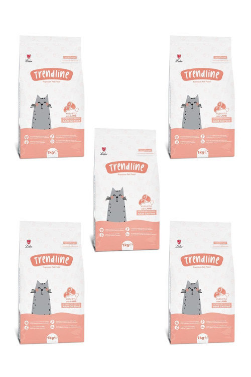 Kuzu Etli Kedi Maması - 1 Kg X 5 Adet