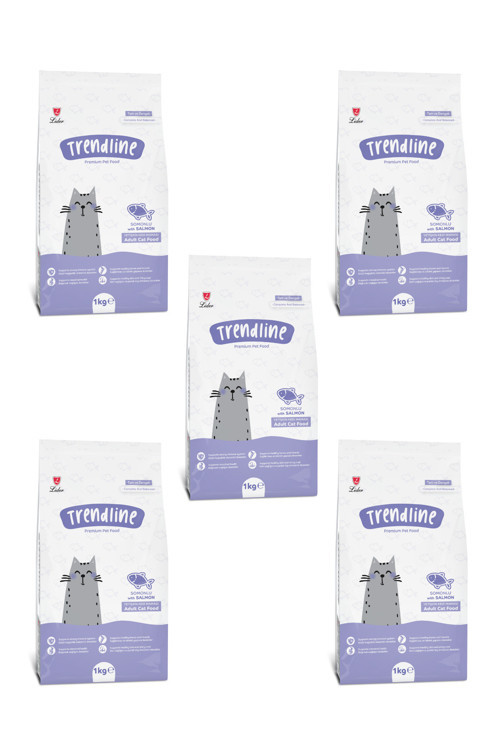Somonlu Kedi Maması - 1 Kg X 5 Adet