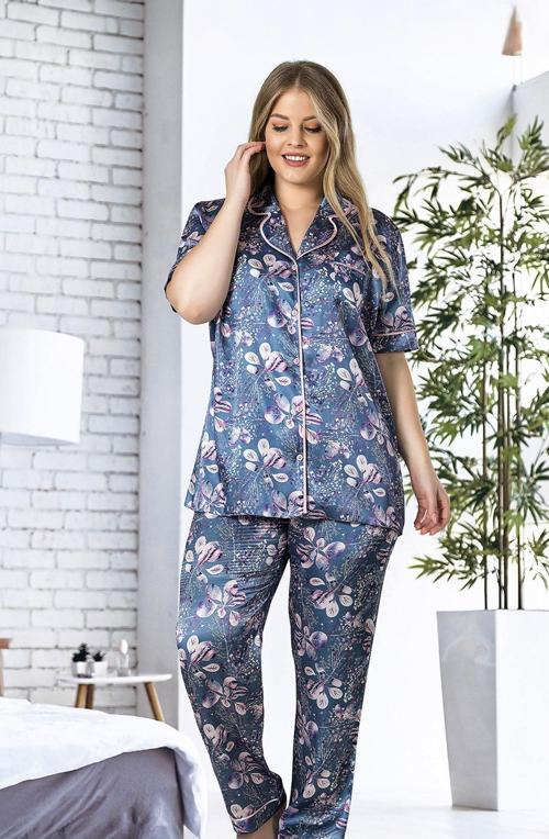 Premium Saten Çeyizlik Kadın Pijama Takımı – Kore İpeği Dokusu, Dantel Detaylı, Hediye Kutulu