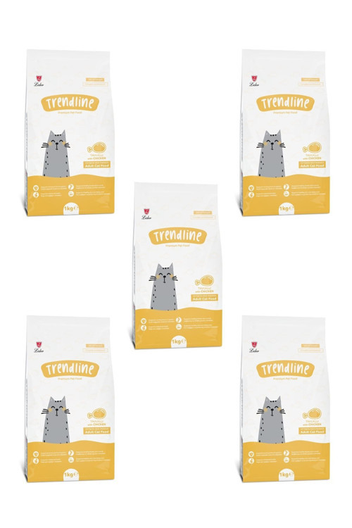 Tavuklu Kedi Kuru Maması - 1 Kg X 5 Adet