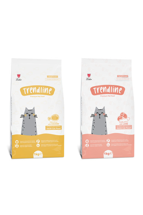 Yetişkin Kedi Tavuk - Kuzu Maması 1 Kg + 1 Kg