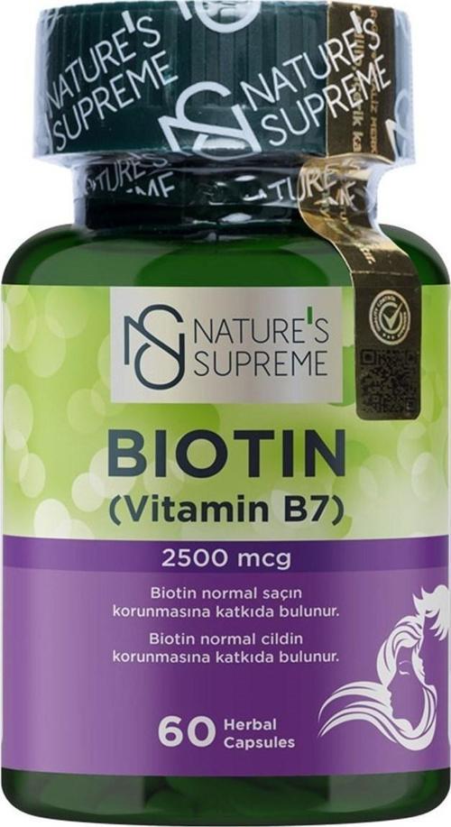 's Supreme Biotin 2500 Mcg 60 Kapsül