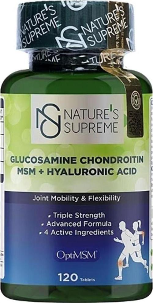 's Supreme Glucosamine Chondroitin MSM + Hyaluronic Acid 120 Tablet