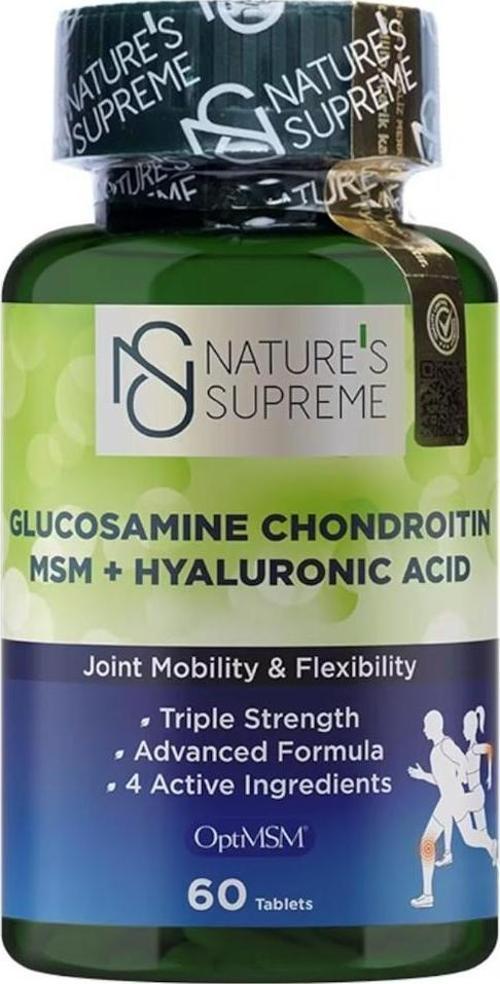 's Supreme Glucosamine Chondroitin MSM + Hyaluronic Acid 60 Tablet