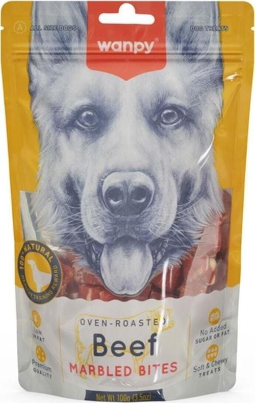 Marbled Köpek Ödül Et Parçaları 100 G