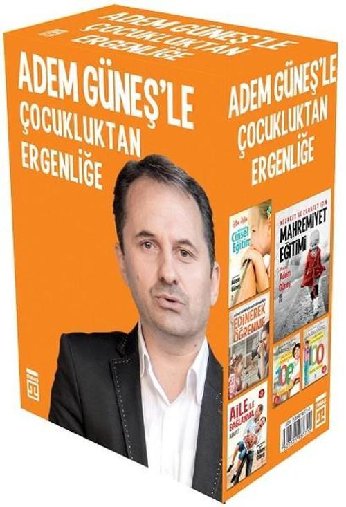 Adem Güneşle Çocukluktan Ergenliğe-Turuncu Set-6 Kitap Takım
