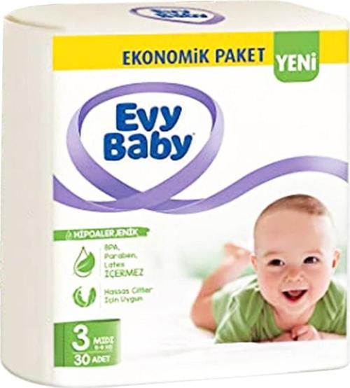 Bebek Bezi 3 Beden 30 Adet