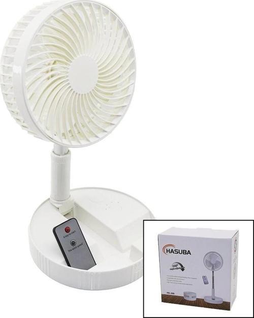 Kumandalı Mini Fan M.üstü Vantilatör Katlanır Fan=19.7cm - Uzayan Ayak=35-102cm Telefonluklu Usb Şar