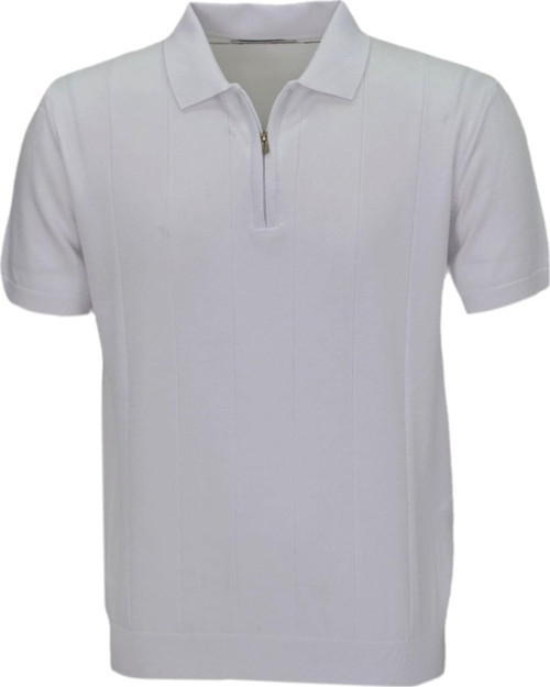 Erkek Polo Yaka Fermuarlı Triko Tişört T363 BGL-ST04722