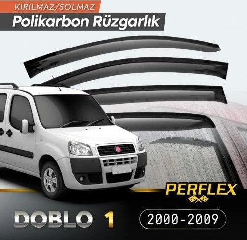Fiat Doblo 1 2000-2009 Cam Rüzgarlığı V2 Düz