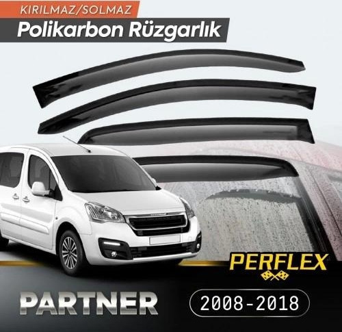 Peugeot Partner Tepee 2008-2018 Cam Rüzgarlığı V2 Düz