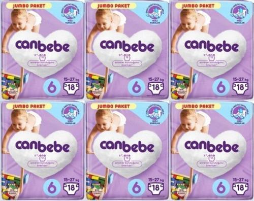 Bebek Bezi 18x6 108 Adet Jumbo Paket 16+xl 6 Numara
