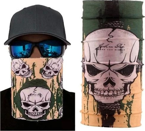 Haki Kuru Kafa Baskılı Buff Bandana 25x48 Cm