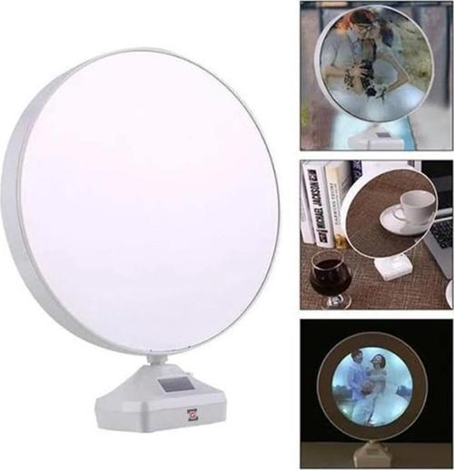 Fotoğraflı Led Işıklı Sihirli Ayna Resimli Çerçeve Dekoratif Masa Makyaj Ayna  3338