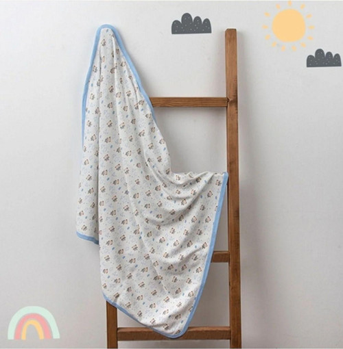 Tek Katlı Pamuklu 80X90 Kundak Battaniye Bebek Çoçuk Battaniye