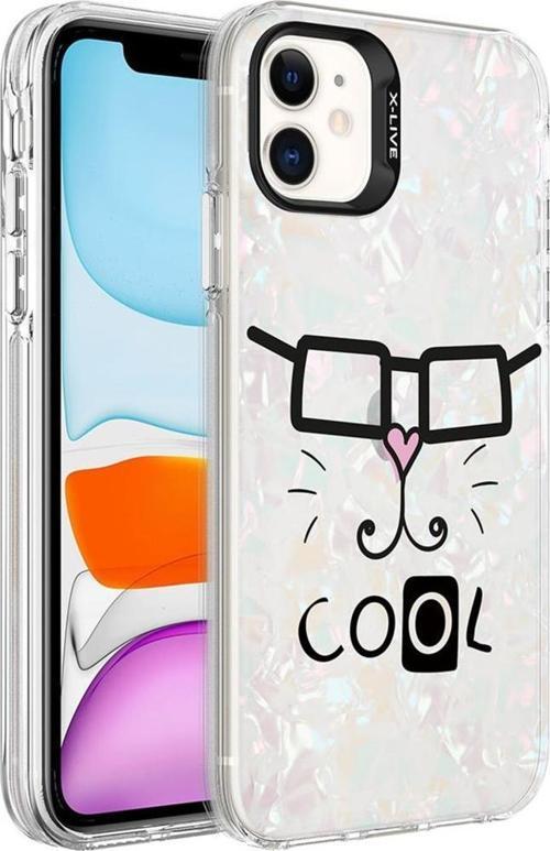 Apple iPhone 11 Kılıf Mermer Üzeri Lüx Desenli Marbello Kapak