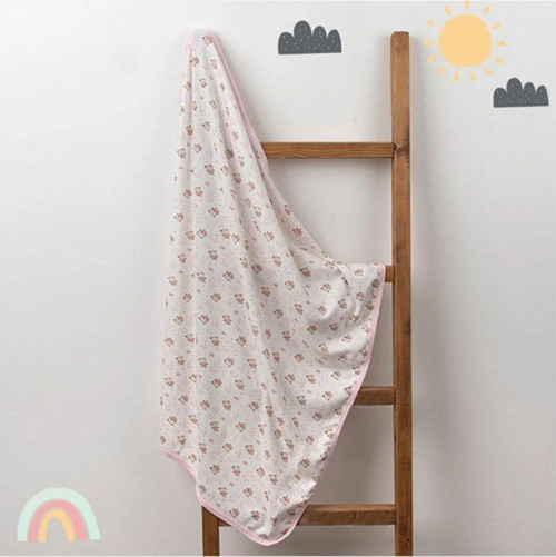 Tek Katlı Pamuklu 80X90 Kundak Battaniye Bebek Çoçuk Battaniye