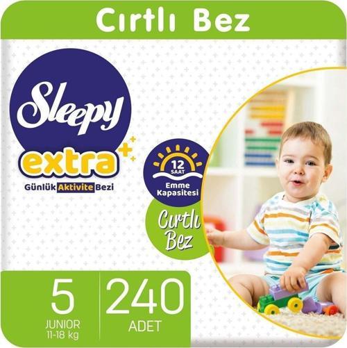 Extra Günlük Aktivite Bezi 5 Numara Junior 240 Adet