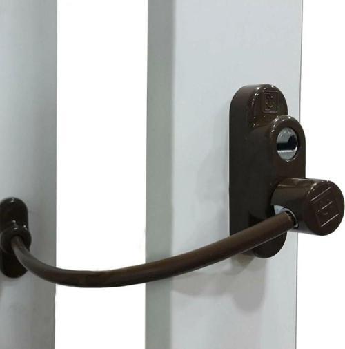 Çelik Halatlı Kablolu Pvc Pencere Emniyet Çocuk Güvenlik Kilidi (1)