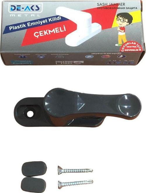 Pvc Kapı Pencere Pimapen Çocuk Emniyet Kilidi Hırsız Güvenlik Mandalı Plastik 2 Adet