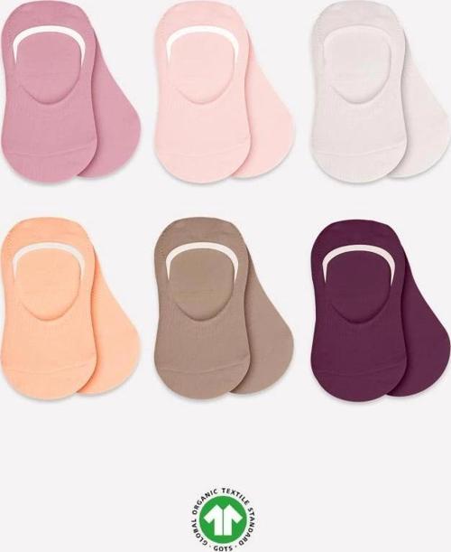 Eğitici Oyuncak  Bistyle Mix Babet Çorap 6'Lı BS30101M Gül Kurusu